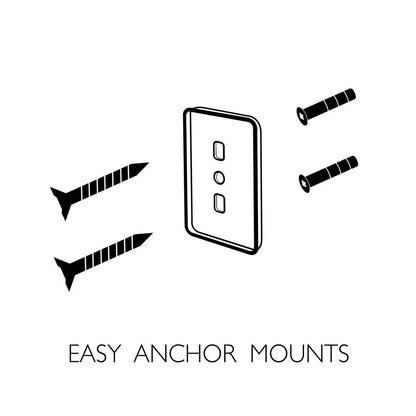 4-Piece Bathroom Accessory Set Matte Black - Loft&Timber