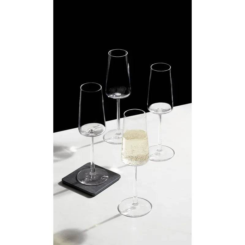 Clear Flared Champagne Flute Set 4 Pack - Loft&Timber