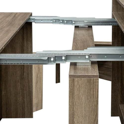 Modern Extendable Dining Table with Storage - Loft&Timber