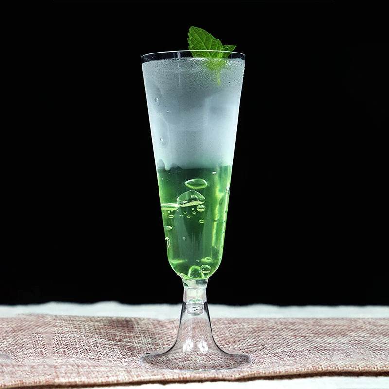 5pcs 5OZ Champagne Cup Disposable Plastic Flutes - Loft&Timber