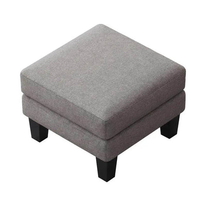 Light Gray Fabric Ottoman - Stylish and Versatile Storage Solution - Loft&Timber