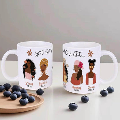 God Says You Are2 Teacup, 330ml Coffee Mugs - Loft&Timber