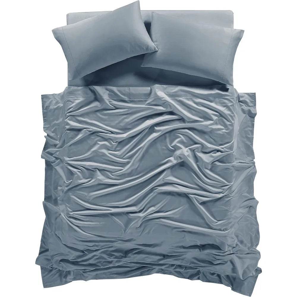 100% Supima Cotton Sheets 600 Thread Count,Bed Sheet Set King - Loft&Timber