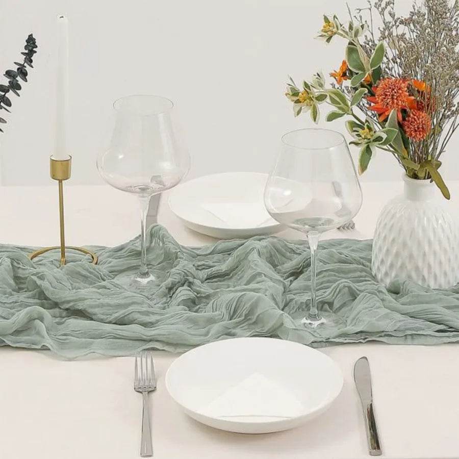 3Pack Voile Crepe Wedding Table Runners - Loft&Timber