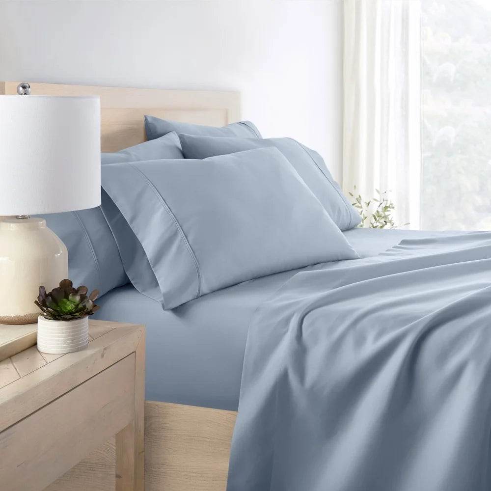 Queen Microfiber 6 Piece Bed Sheet Set Hypoallergenic - Loft&Timber