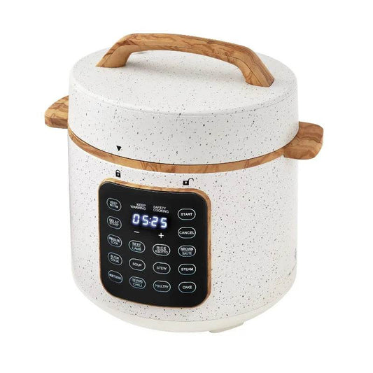 The Pioneer Woman Linen Speckle 6-Quart Pressure Cooker - Loft&Timber