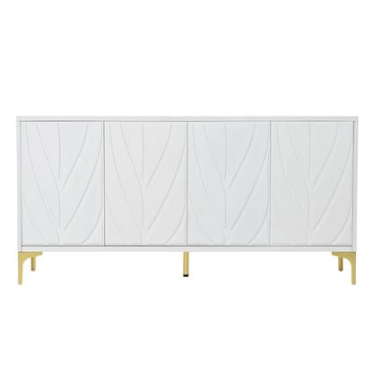 59" Creative carved 4-door Sideboard - Loft&Timber