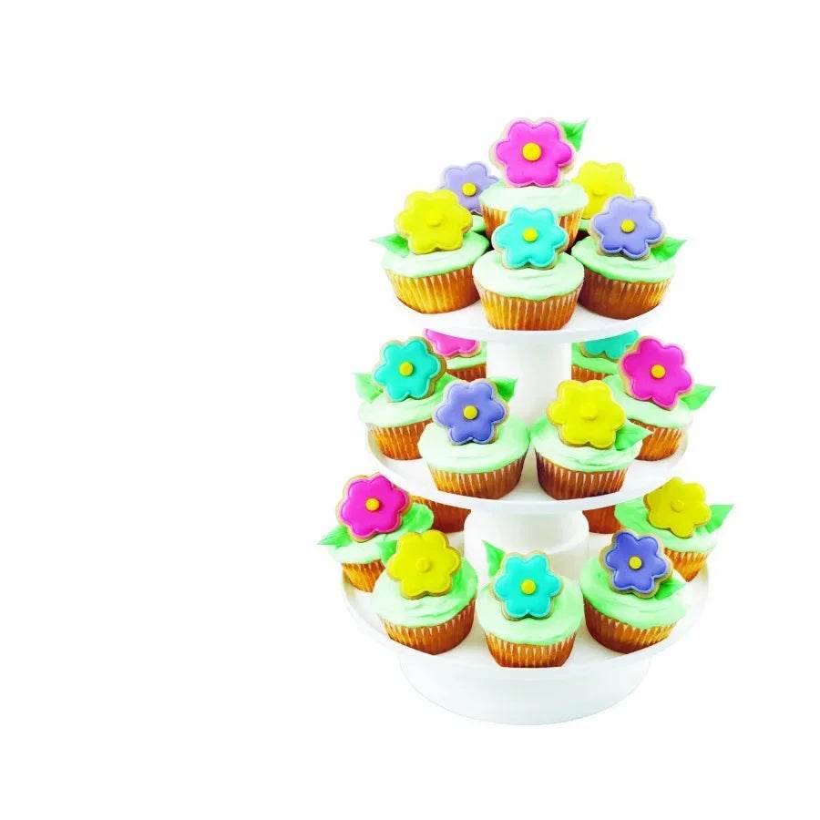 Stacked 3-Tier Cupcake and Dessert Tower, 1.8 lb - Loft&Timber