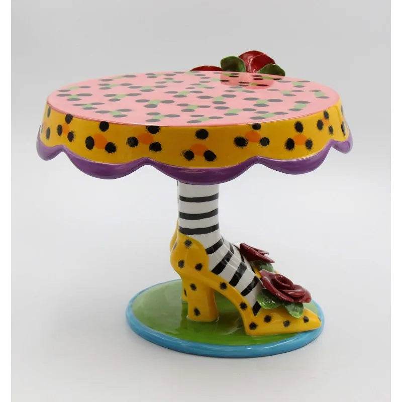 10-Inch Sugar High Social by Babs Ceramic Cake Stand - Loft&Timber