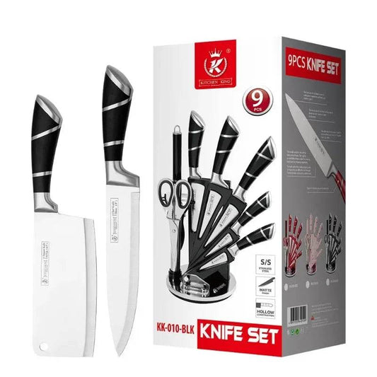 Kitchen Knife Set 9pcs Stainless Steel - Loft&Timber