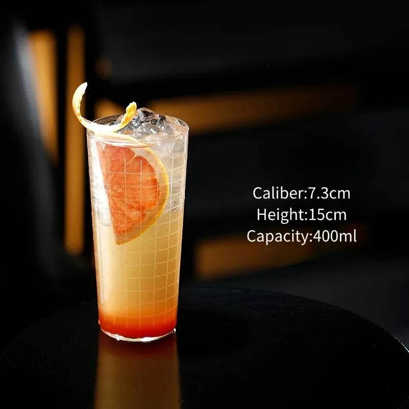 Ultra-Thin Etched Collins Glass Cup, Highball - Loft&Timber