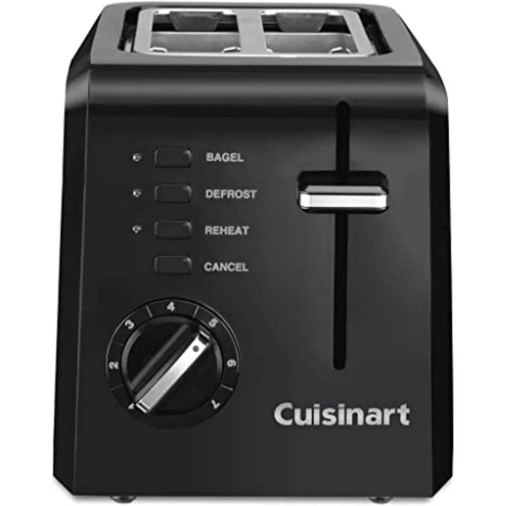 Compact 2-Slice Toaster with Wide Slots