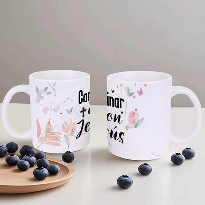 Caminar Con Jesus – A Celebration Of The Resurrection Ceramic Coffee Mug Bible Verse Coffeeware Teaware, 330ml Mug - Loft&Timber