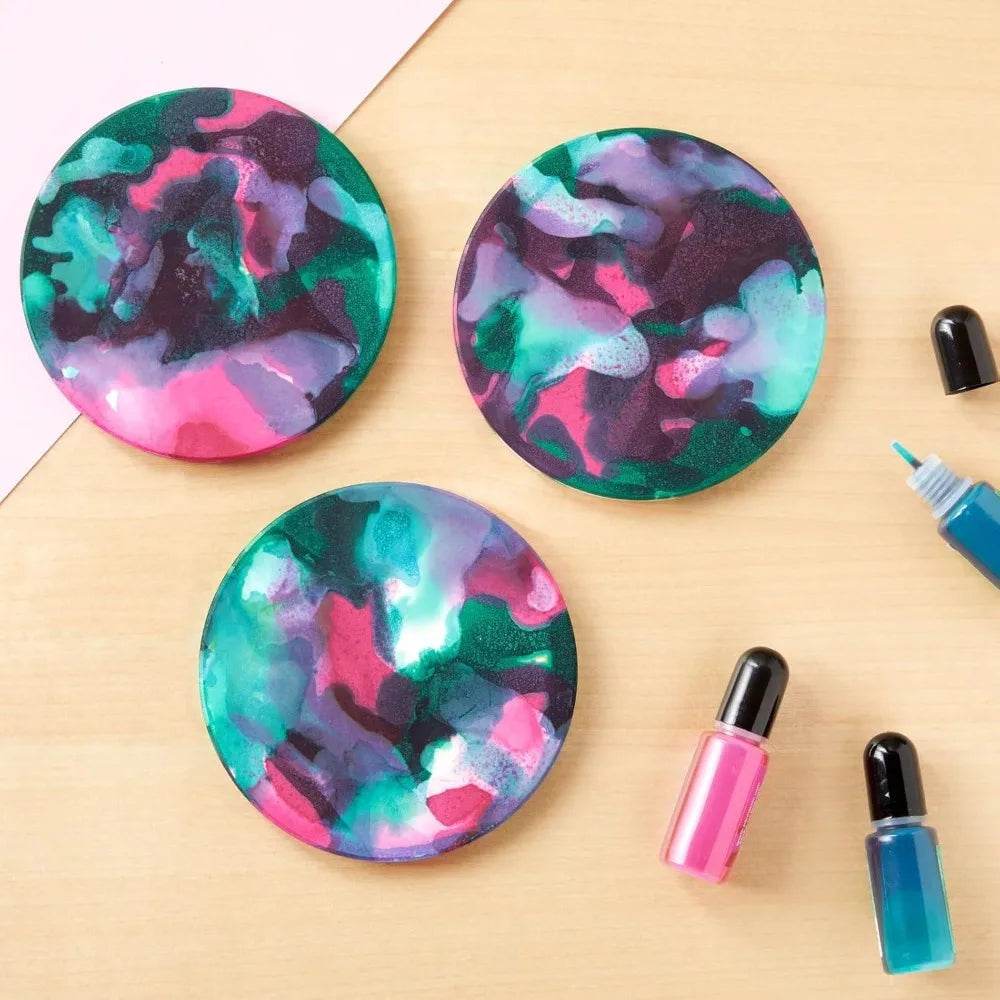 12 Round Unglazed Ceramic Tiles - Loft&Timber