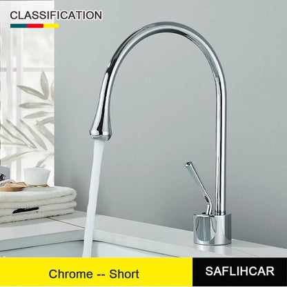 Brushed Gold Basin Faucet - Loft&Timber