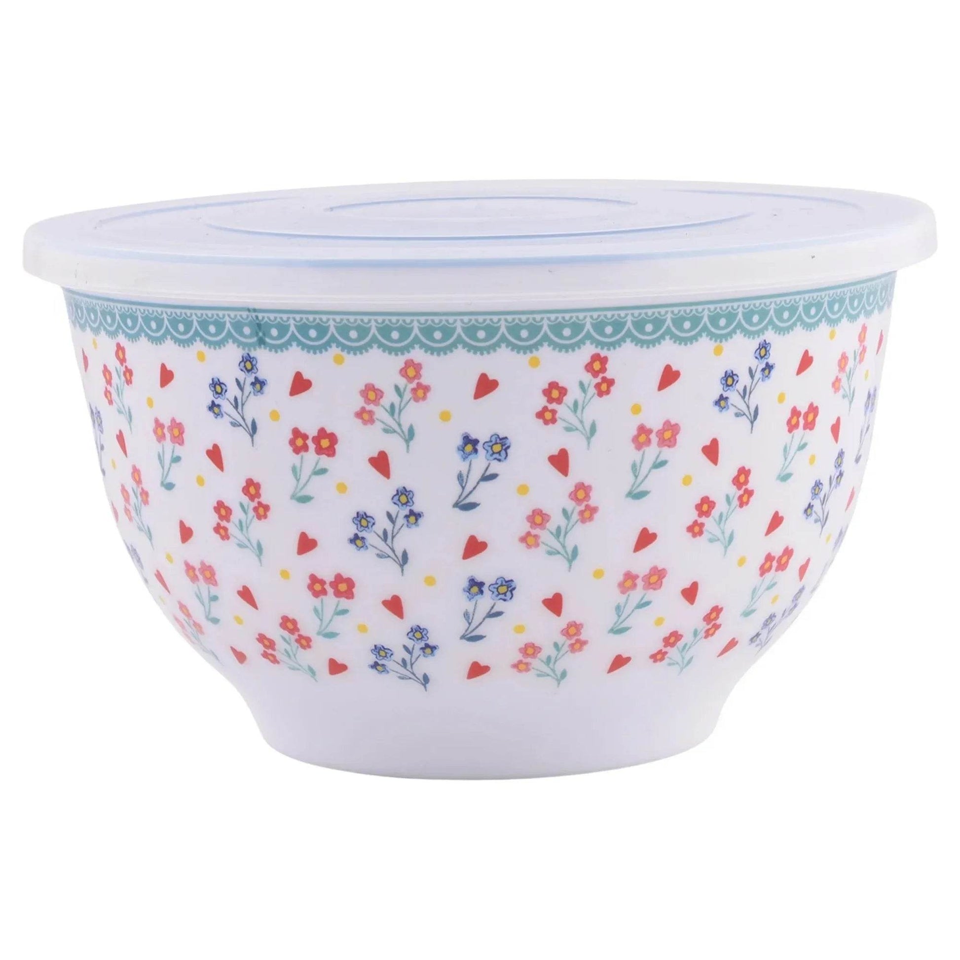 Melamine Mixing Bowl 10 Pieces Set Heritage Floral - Loft&Timber