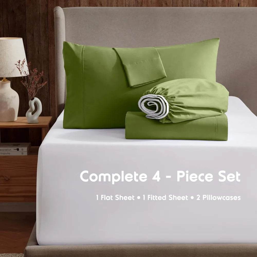 Popular Split King Sheet Set 1800 Ultra-Soft Microfiber Bed Sheets - Loft&Timber