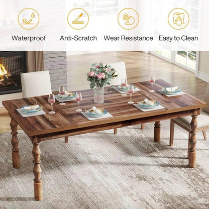 62” Farmhouse Large Dining Table only - Loft&Timber