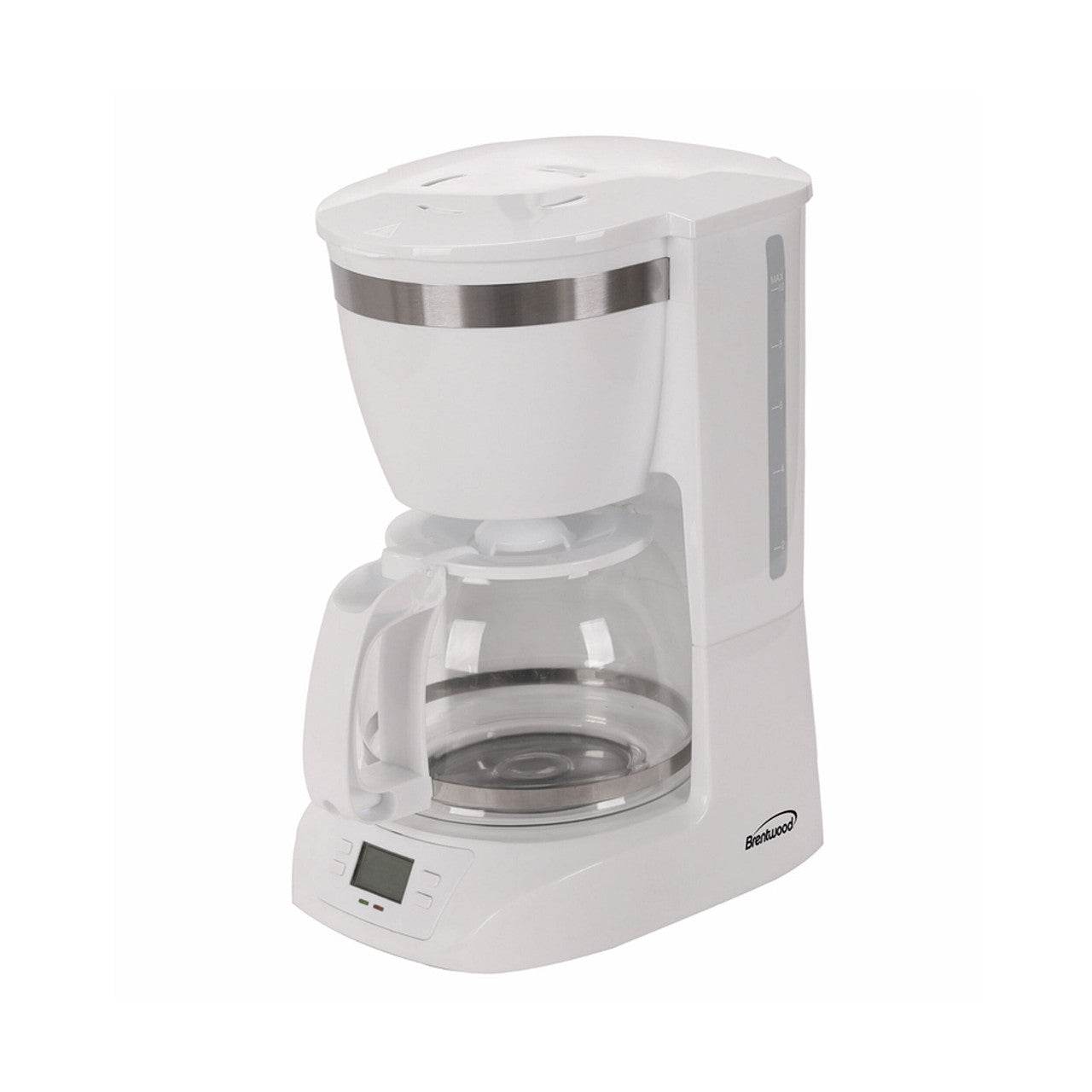 Brentwood 10 Cup Digital Coffee Maker in White - Loft&Timber