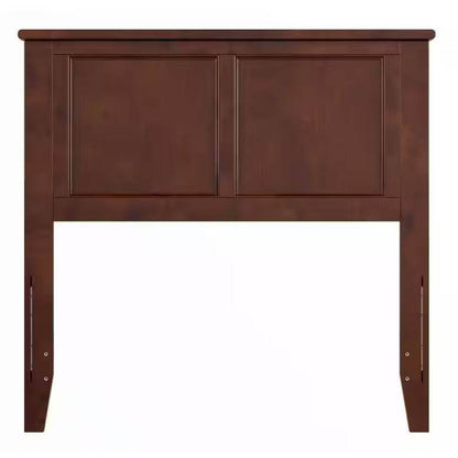 Twin size Traditional Style Headboard in Walnut Wood Finish - Loft&Timber