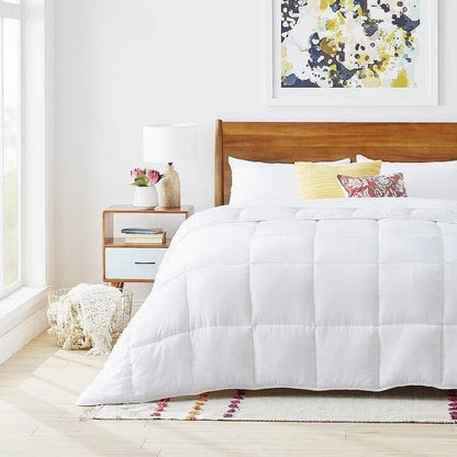 Twin Size Cozy All Seasons Plush White Polyester Down Alternative Comforter - Loft&Timber