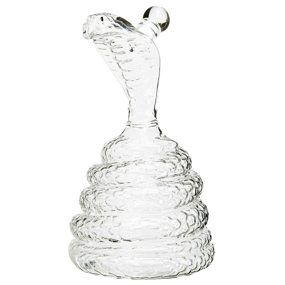 King Cobra Snake Whiskey Snake Whiskey & Wine Decanter King Cobra Snakes Liquor Decanters - Snake Bottle 500ml - The Wine Savant Snake glass decanter, Coiled Snake Holder Ornament Home Decoration - Hold Any Liquod - Loft&Timber