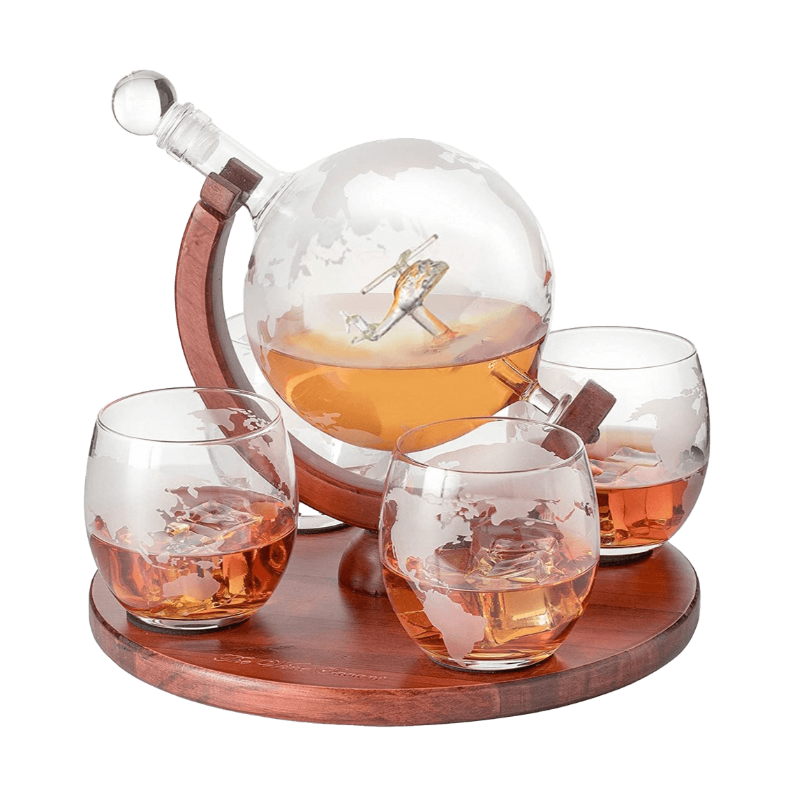 Helicopter Whiskey Decanter Gift Set - Loft&Timber