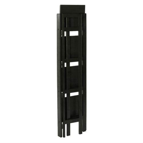 Black 4-Tier Shelf Folding Shelving Unit Bookcase Storage Shelves Tower - Loft&Timber