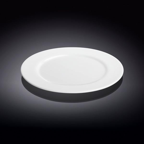 Set Of 12 Professional Rolled Rim White Dessert Plate 7" inch | 18 Cm - Loft&Timber