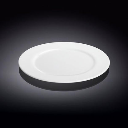 Set Of 12 Professional Rolled Rim White Dessert Plate 7" inch | 18 Cm - Loft&Timber
