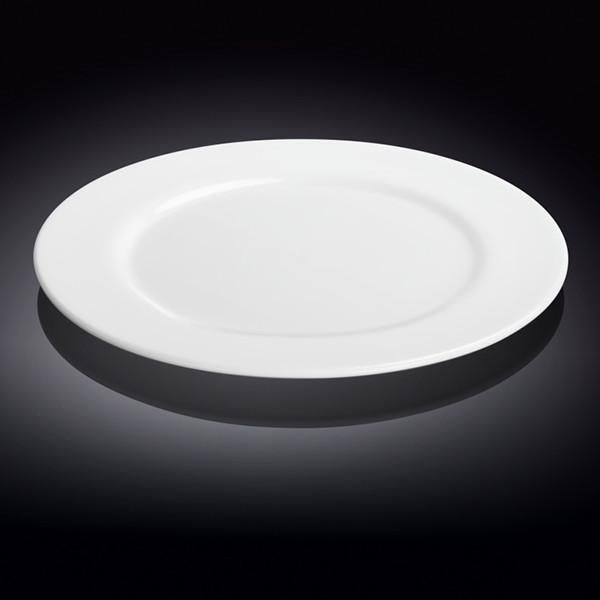 Professional Rolled Rim White Round Plate / Platter 12" inch | - Loft&Timber
