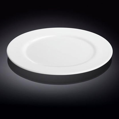 Professional Rolled Rim White Round Plate / Platter 12" inch | - Loft&Timber