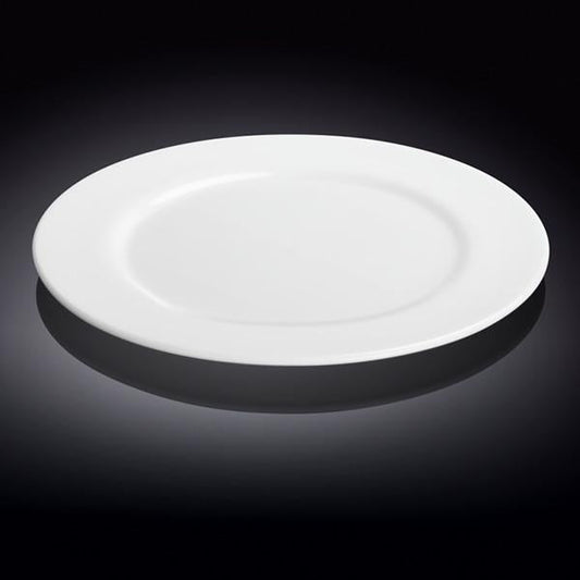 Professional Rolled Rim White Round Plate / Platter 12" inch | - Loft&Timber