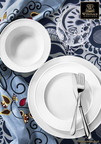 Set Of 12 White Dessert Plate 7" inch | 18 Cm - Loft&Timber