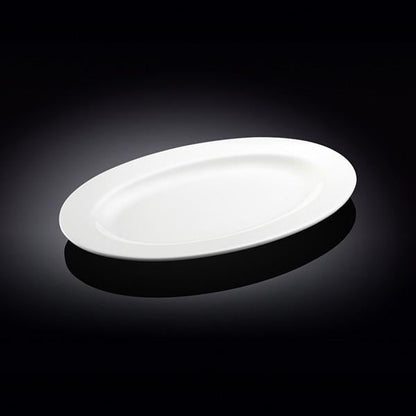 Professional Rolled Rim White Oval Plate / Platter 12" inch | - Loft&Timber