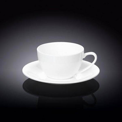 White 6 Oz | 180 Ml Cappuccino Cup & Saucer - Loft&Timber