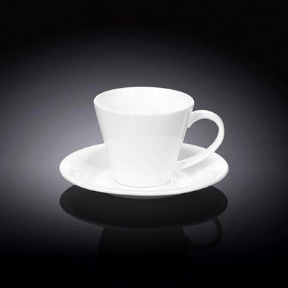 White 6 Oz | 180 Ml Tea Cup & Saucer - Loft&Timber