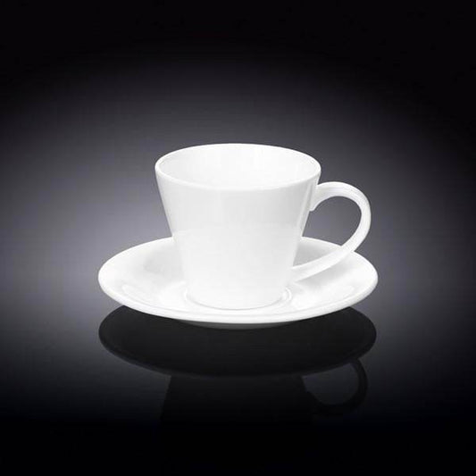 White 6 Oz | 180 Ml Tea Cup & Saucer - Loft&Timber