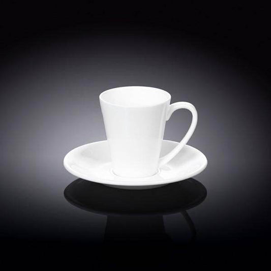 White 4 Oz | 110 Ml Coffee Cup & Saucer - Loft&Timber