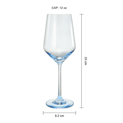 Blue Winter Christmas Wine Glasses | Set of 12 | Navy Colors - Loft&Timber