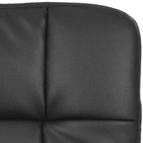Modern Black Faux Leather Cushion Home Office Desk Chair - Loft&Timber
