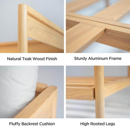 Modern Outdoor Sectional Sofa Set with Thick Cushions - Loft&Timber