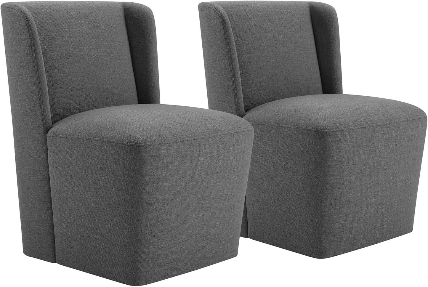 Dining Chairs with Casters No Assembly - Loft&Timber