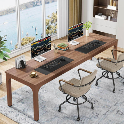 78.7 Inches Extra Long Computer Desk 2 Person Desk, Double Long Desk, Workstaion for Home Office-0