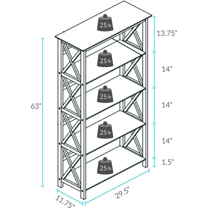 8-Shelf Bookcase-3