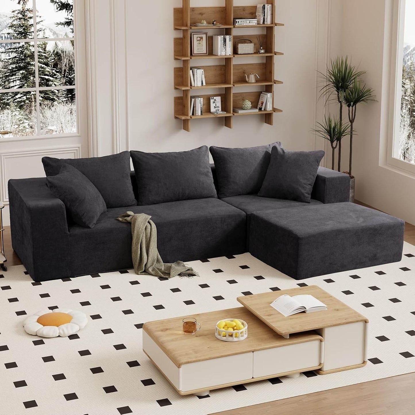 Modular Sectional Sofa with Chaise - Loft&Timber