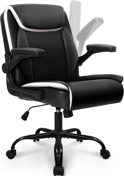 Ergonomic Black Office Chair with Swivel Wheels - Loft&Timber