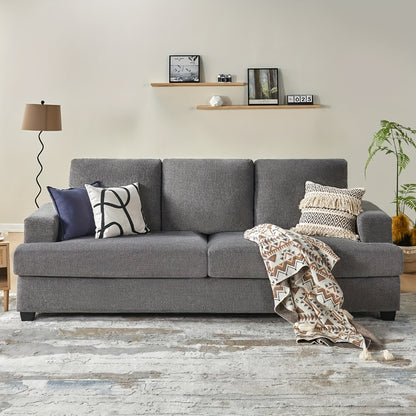 97" Modern Sofa, 3 Seater Comfy Couch Sofa- Extra Deep Seated Oversized Sofa - Loft&Timber