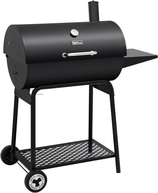 30 Inch Barrel Charcoal Grill: 627 Inch, Outdoor BBQ - Loft&Timber