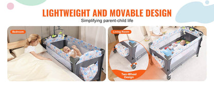 SucceBuy Baby Bassinet 77 pounds Load Capacity - Loft&Timber